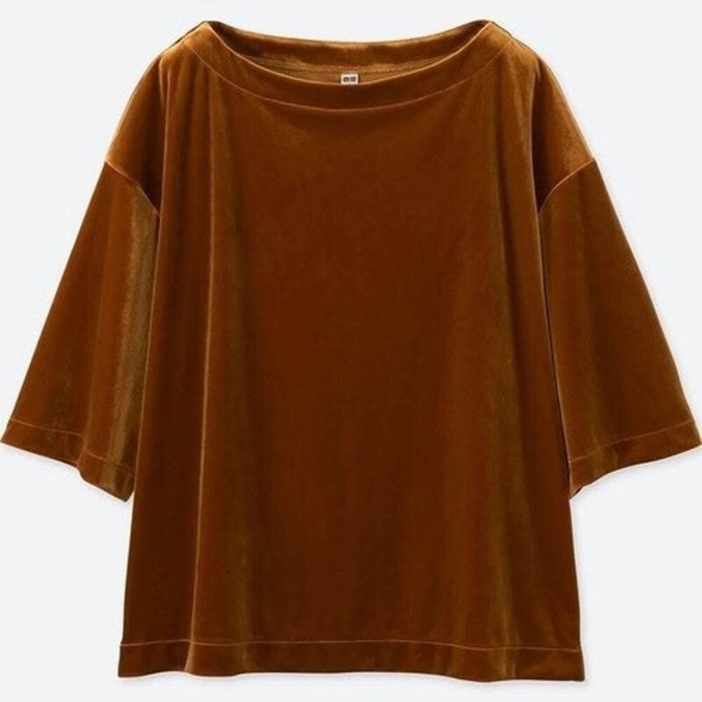 Copper Velour Top